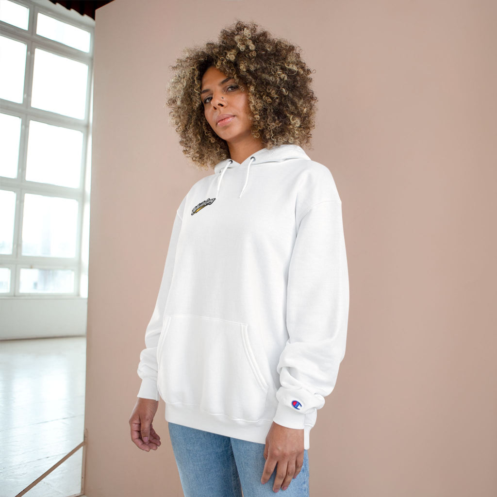 Champion Hoodie — 'NO GAS No Limits' Minimal Graphic Hoodie