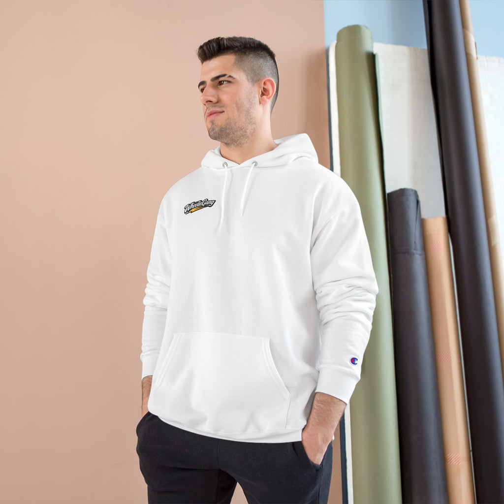 Champion Hoodie — 'NO GAS No Limits' Minimal Graphic Hoodie