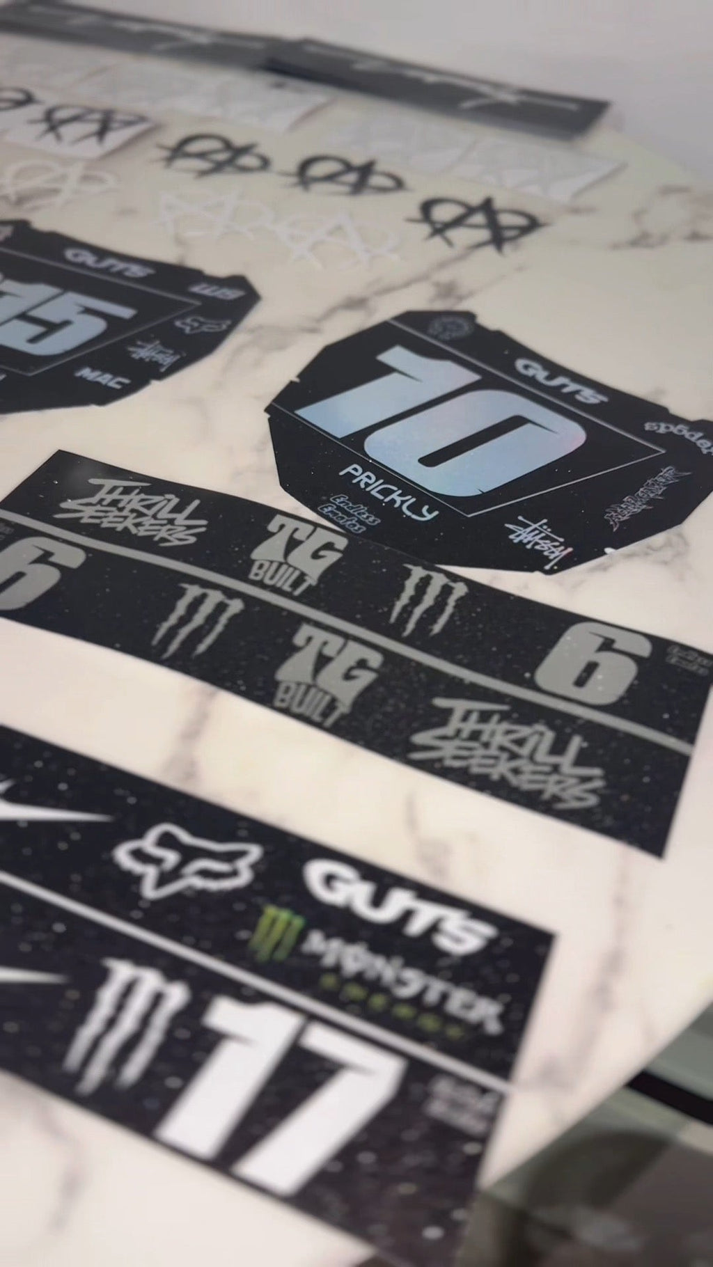 Predesigned Tuttio Swing arm Decal (2 pack)